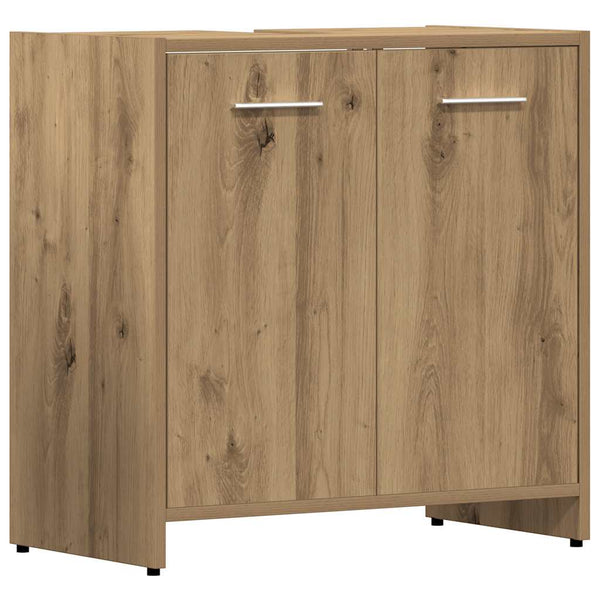 vidaXL 4-Piece Bathroom Furniture Set Artisan Oak Engineered Wood
