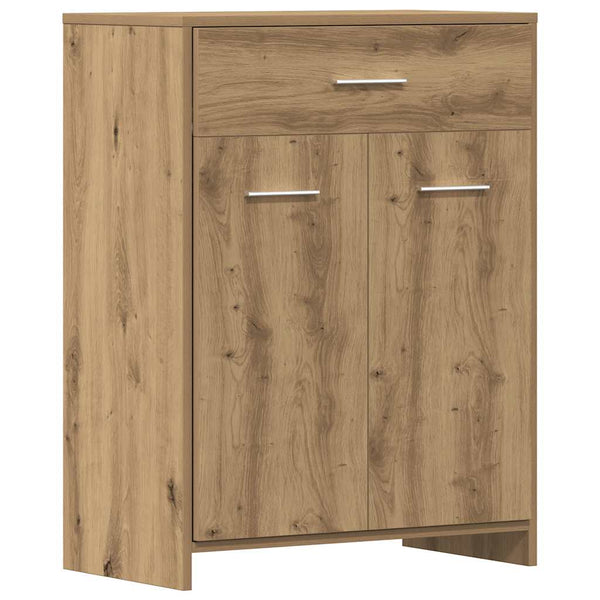 vidaXL 4-Piece Bathroom Furniture Set Artisan Oak Engineered Wood
