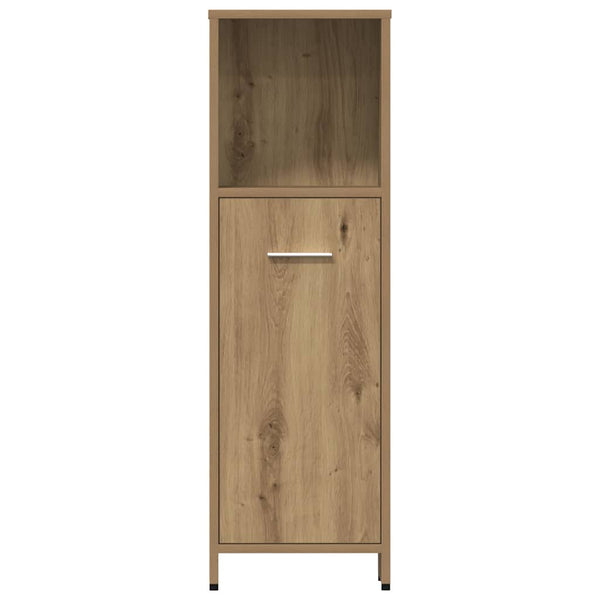 vidaXL 4-Piece Bathroom Furniture Set Artisan Oak Engineered Wood