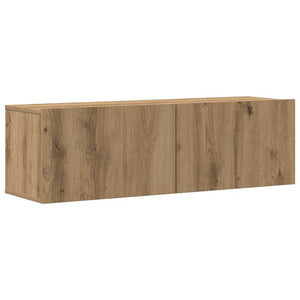 4-teiliges TV-Wandschrank-Set Eiche