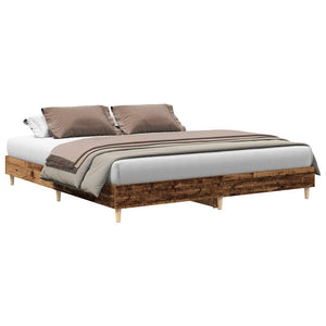 Bettgestell 180x200 cm Altholz-Optik