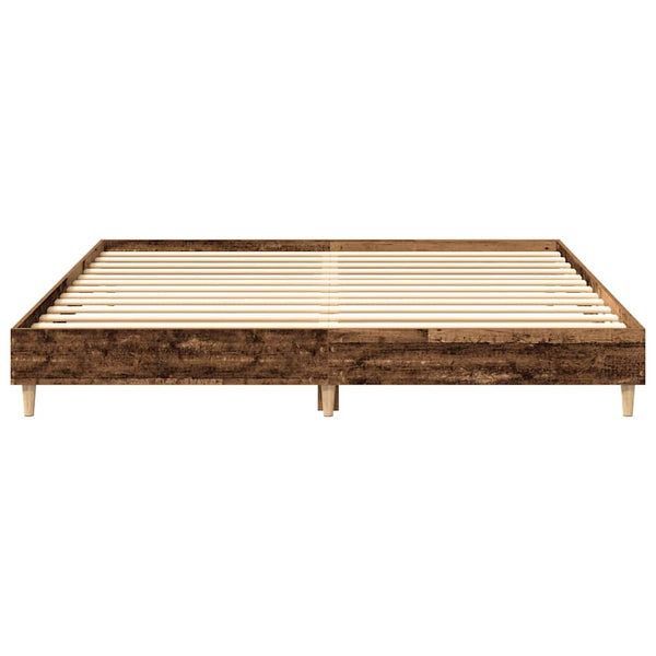 Bettgestell 180x200 cm Altholz-Optik