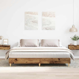 Bettgestell 180x200 cm Altholz-Optik