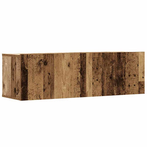 vidaXL 2-Piece TV Cabinet Set Wall-Mounted Reclaimed Wood Look Engineered Wood