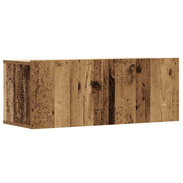 vidaXL 2-Piece TV Cabinet Set Wall-Mounted Reclaimed Wood Look Engineered Wood