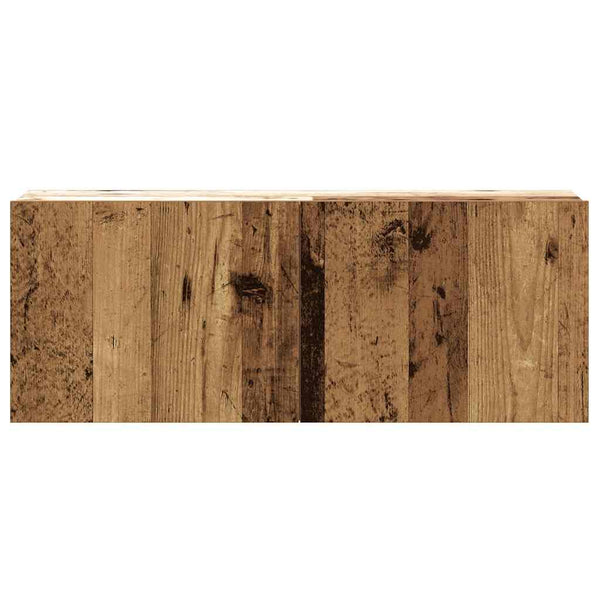 vidaXL 2-Piece TV Cabinet Set Wall-Mounted Reclaimed Wood Look Engineered Wood