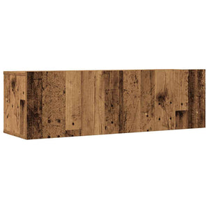vidaXL 3-Piece TV Cabinet Set Wall-Mounted Reclaimed Wood Look Engineered Wood