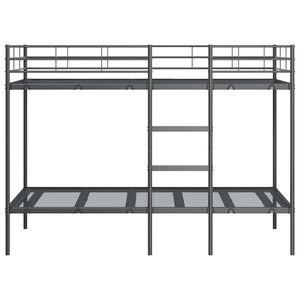 vidaXL Bunk Bed Frame Black 90x200 cm Steel