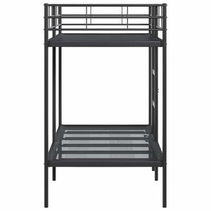 vidaXL Bunk Bed Frame Black 90x200 cm Steel