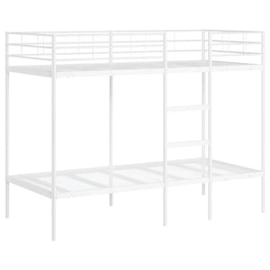 vidaXL Bunk Bed Without Mattress White 90x190 cm Steel