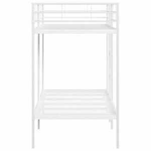 vidaXL Bunk Bed Without Mattress White 90x190 cm Steel
