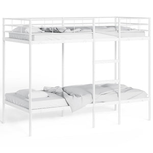 vidaXL Bunk Bed Without Mattress White 100x190 cm Steel