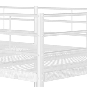 vidaXL Bunk Bed Without Mattress White 100x190 cm Steel