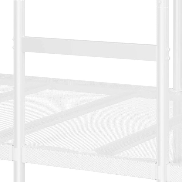 vidaXL Bunk Bed Without Mattress White 100x190 cm Steel