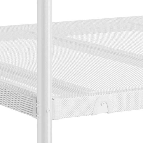 vidaXL Bunk Bed Without Mattress White 100x190 cm Steel