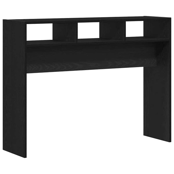 vidaXL Console Table Black Oak Look 105 x 30 x 80 cm