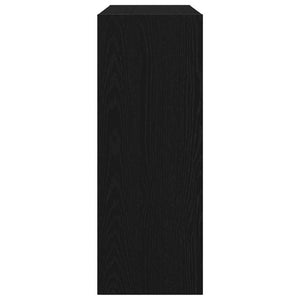 vidaXL Console Table Black Oak Look 105 x 30 x 80 cm