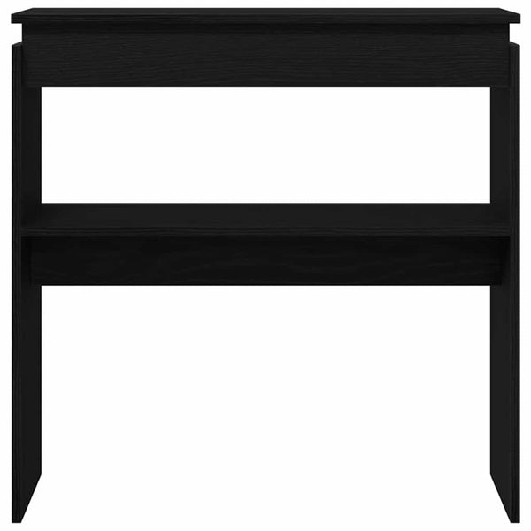 vidaXL Console Table Black Oak Look 80 x 30 x 80 cm