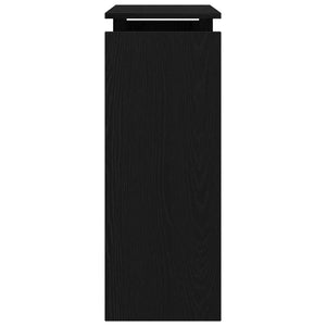 vidaXL Console Table Black Oak Look 80 x 30 x 80 cm