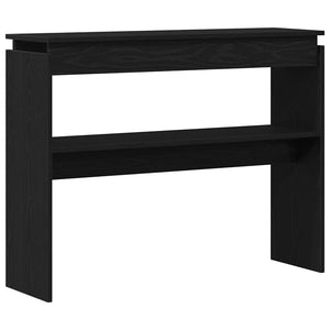 vidaXL Console Table Black Oak Look 80 x 30 x 102 cm