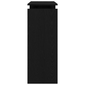vidaXL Console Table Black Oak Look 80 x 30 x 102 cm