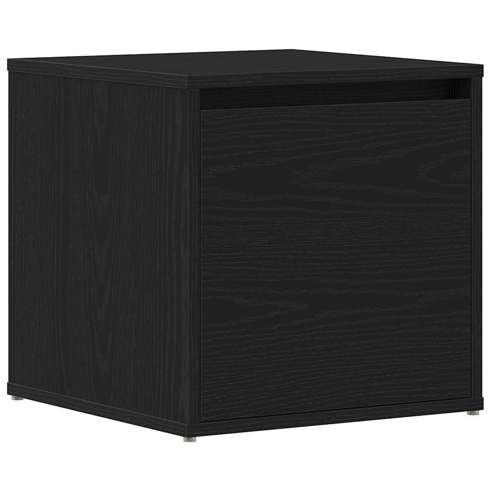 vidaXL Chest of Drawers Black Oak Look 40.5 x 40 x 40 cm Engineered Wood