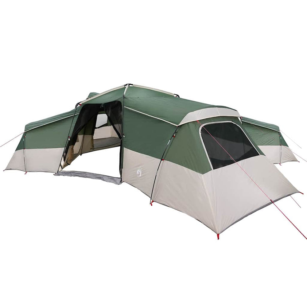 vidaXL Family Tent with Storage Roof Green 833 x 585 x 216 cm Taffeta