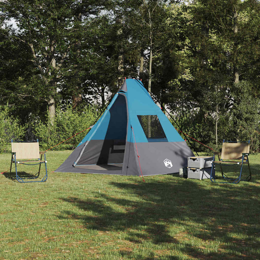 Tipi Zelt mit Dach Blau 383x338x217cm