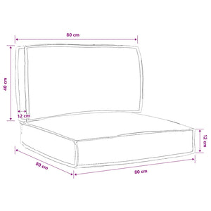 vidaXL Pallet Cushion Set 2 pcs Royal Blue Oxford Fabric
