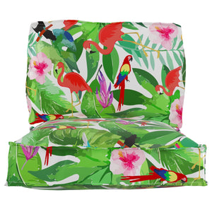 vidaXL Pallet Cushion Set 2 pcs Tropical Jungle Oxford Fabric
