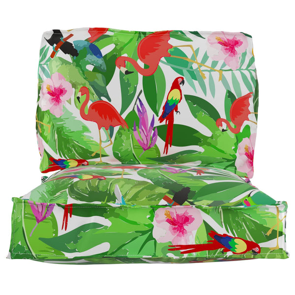 vidaXL Pallet Cushion Set 2 pcs Tropical Jungle Oxford Fabric