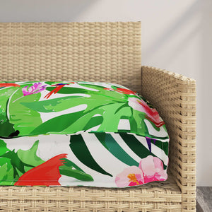 vidaXL Pallet Cushion Set 2 pcs Tropical Jungle 100 x 40 x 8 cm
