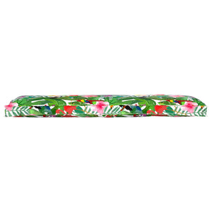 vidaXL Pallet Cushion Set 2 pcs Tropical Jungle 100 x 40 x 8 cm