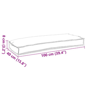 vidaXL Pallet Cushion Set 2 pcs Tropical Jungle 100 x 40 x 8 cm