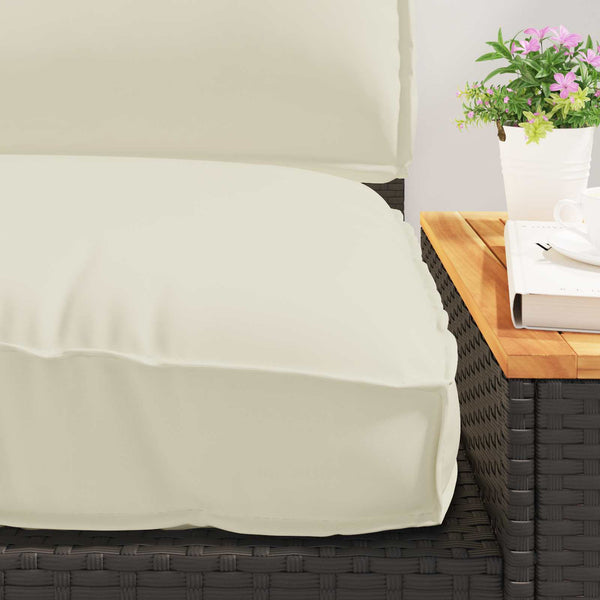 vidaXL Pallet Cushion Set 2 pcs Cream Oxford Fabric
