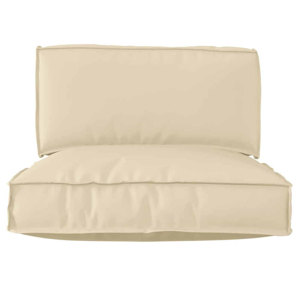 vidaXL Pallet Cushion Set 2 pcs Cream Oxford Fabric