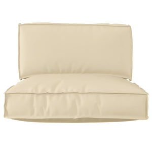 vidaXL Pallet Cushion Set 2 pcs Cream Oxford Fabric