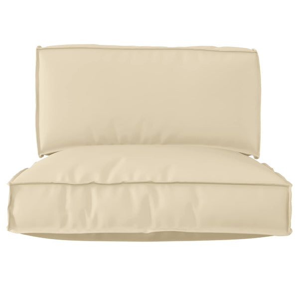 vidaXL Pallet Cushion Set 2 pcs Cream Oxford Fabric
