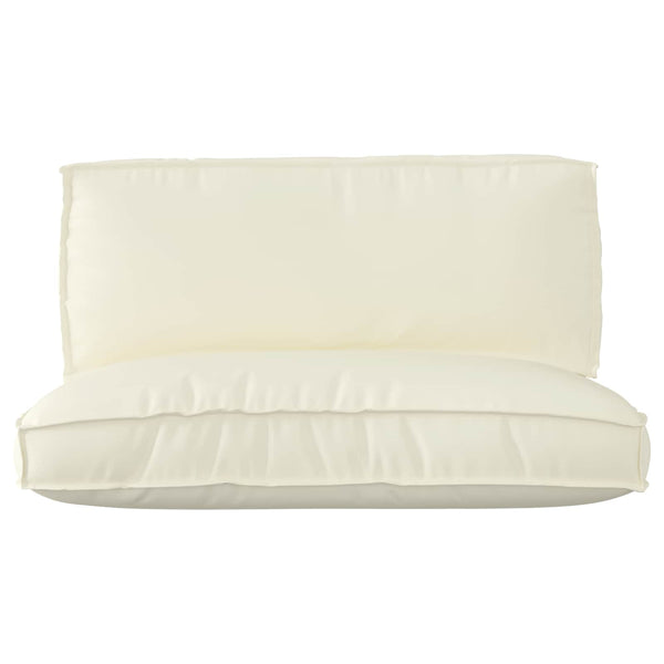 vidaXL Pallet Cushion Set 2 pcs Cream Oxford Fabric