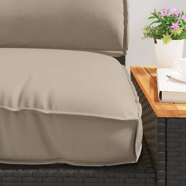 vidaXL Pallet Cushion Set 2 pcs Taupe Oxford Fabric