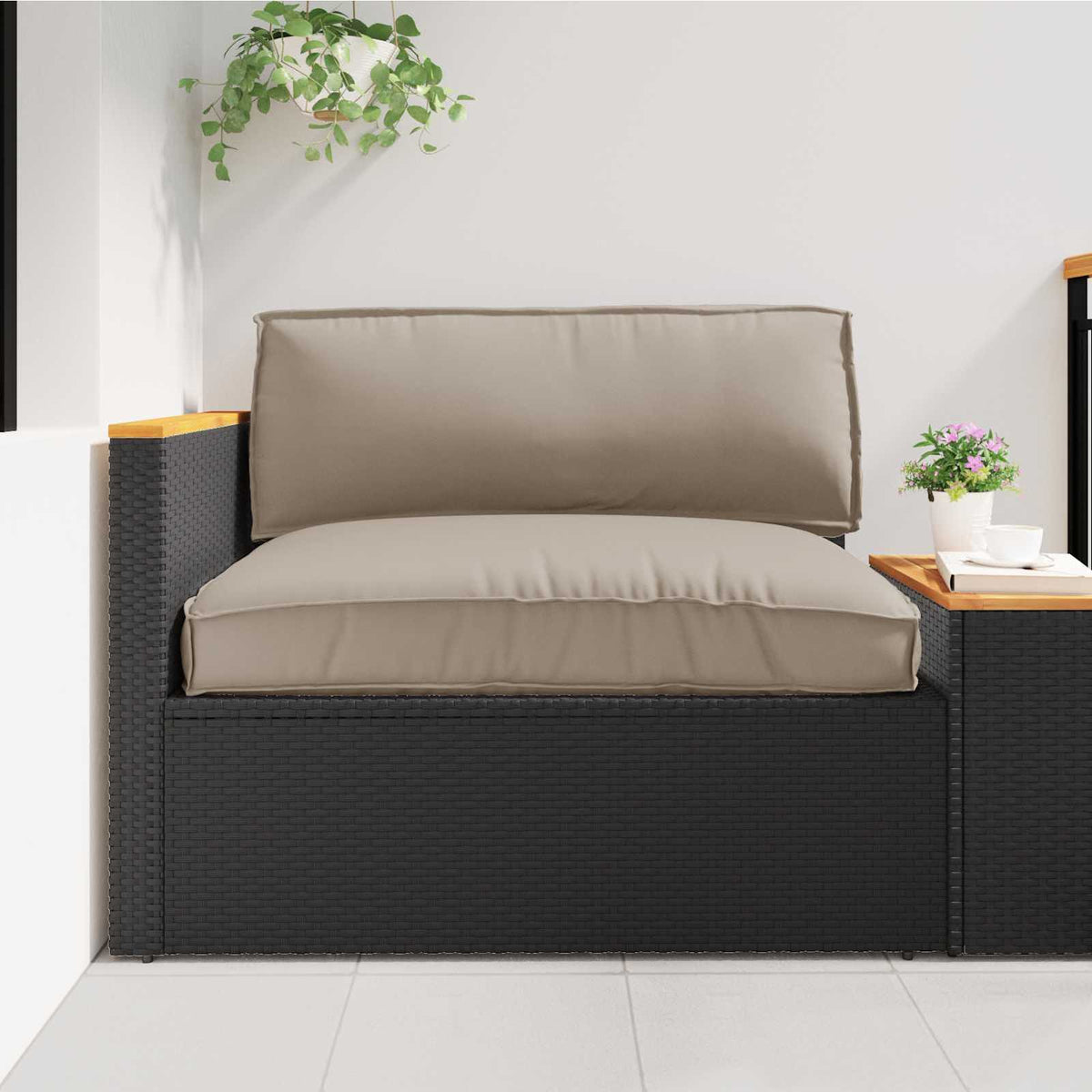 vidaXL Pallet Cushion Set 2 pcs Taupe Oxford Fabric