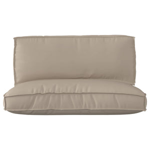 vidaXL Pallet Cushion Set 2 pcs Taupe Oxford Fabric