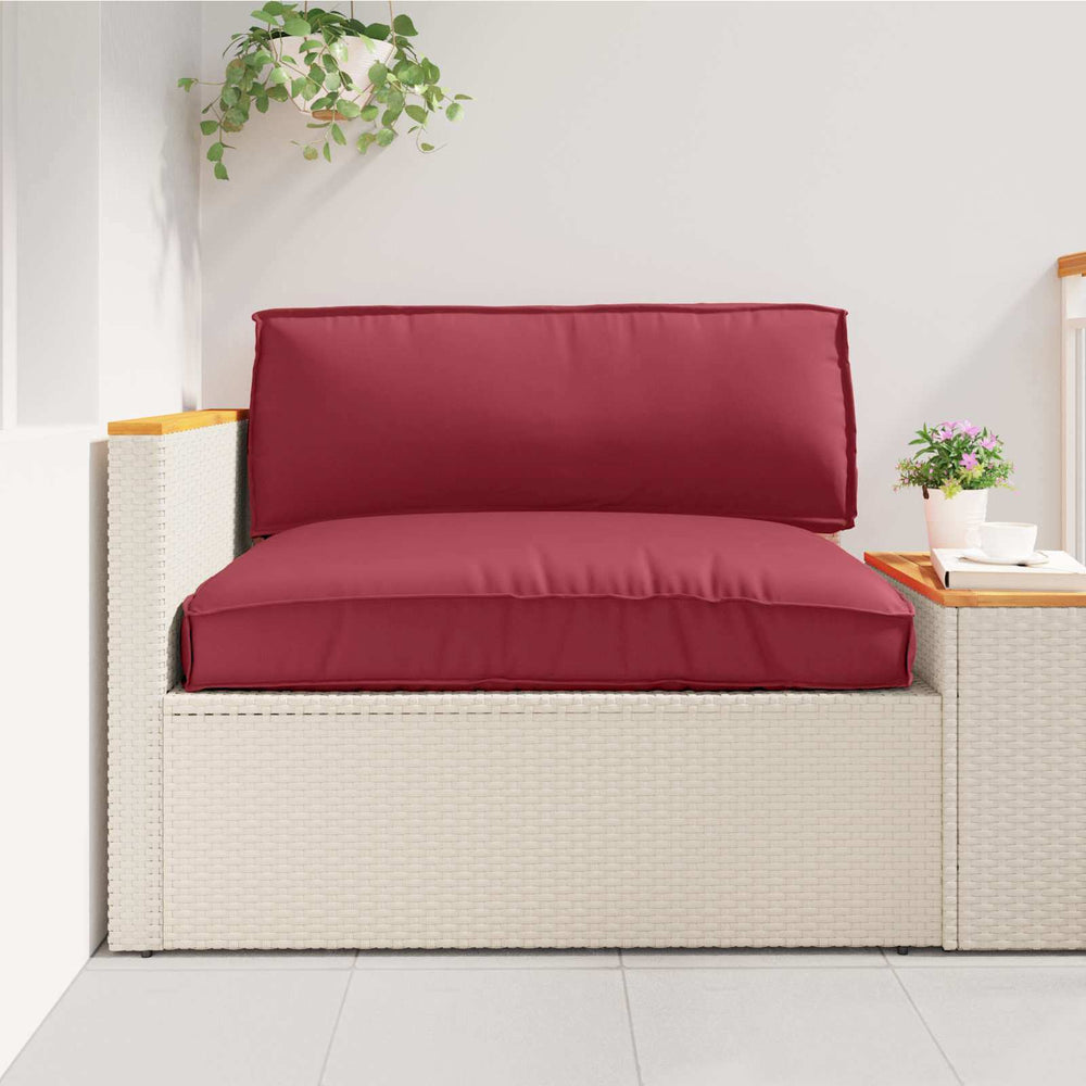 vidaXL Pallet Cushion Set 2 pcs Wine Red Oxford Fabric