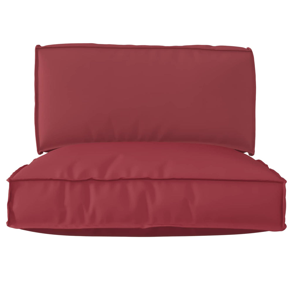 vidaXL Pallet Cushion Set 2 pcs Wine Red Oxford Fabric