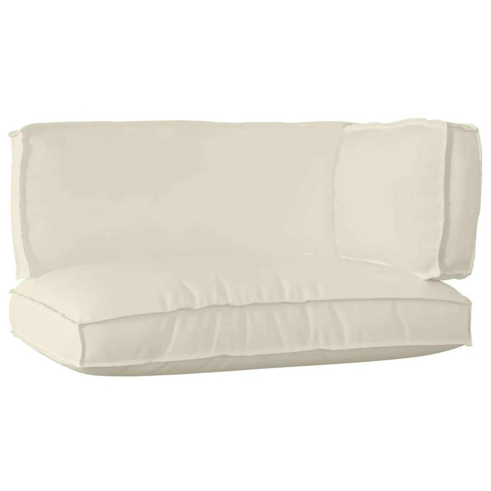 vidaXL Pallet Cushion Set 3 pcs Cream Oxford Fabric