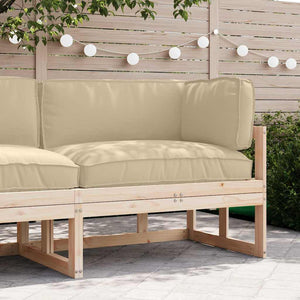 vidaXL Pallet Cushion Set 3 pcs Beige Oxford Fabric