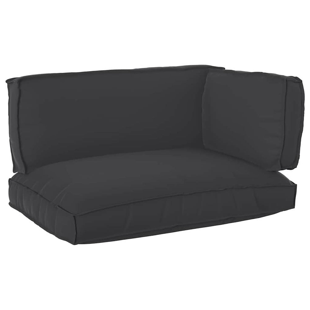 vidaXL Pallet Cushion Set 3 pcs Black Oxford Fabric
