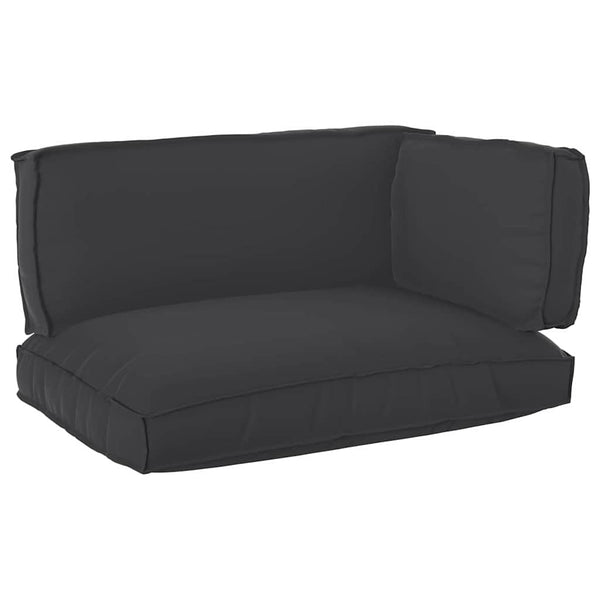 vidaXL Pallet Cushion Set 3 pcs Black Oxford Fabric