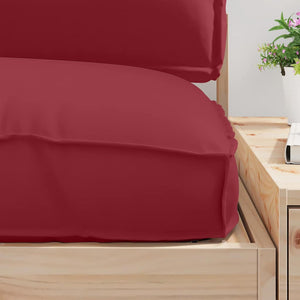 vidaXL Pallet Cushion Set 3 pcs Wine Red Oxford Fabric