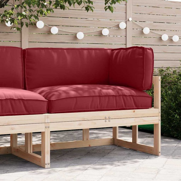 vidaXL Pallet Cushion Set 3 pcs Wine Red Oxford Fabric